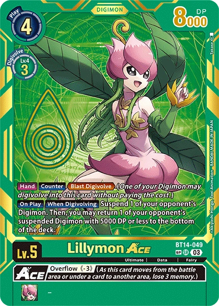 Lillymon Ace (Special Rare) - BT14-049 - Special Rare