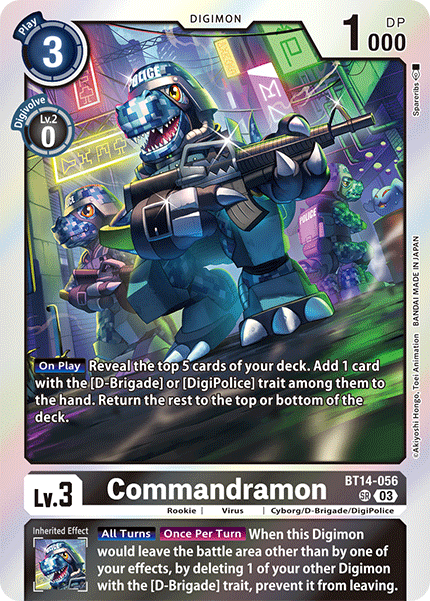 Commandramon - BT14-056 - Super Rare (Pre-Order) available at 401 Games Canada