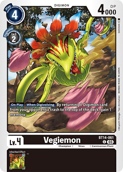 Vegiemon - BT14-061 - Common (Pre-Order) available at 401 Games Canada