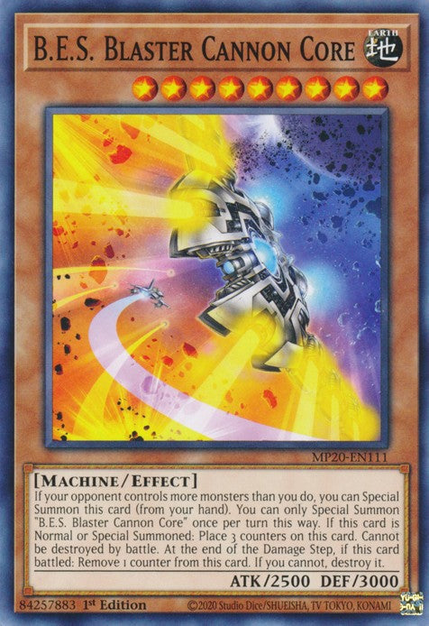 B.E.S. Blaster Cannon Core - MP20-EN111 - Common - 1st Edition available at 401 Games Canada