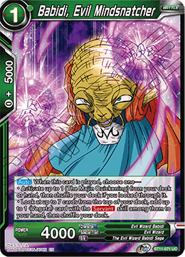 Babidi, Evil Mindsnatcher - BT11-071 - Uncommon available at 401 Games Canada