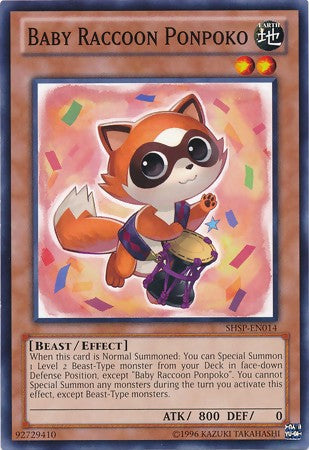 Baby Raccoon Ponpoko - SHSP-EN014 - Common - Unlimited available at 401 Games Canada