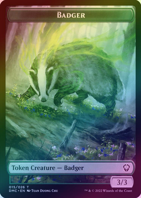 Saproling // Badger Token (Foil) (TDMU)