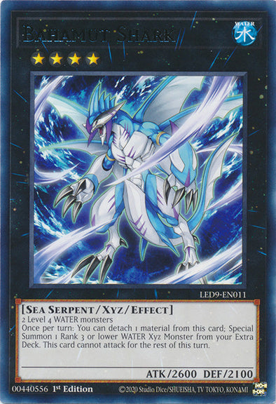 Bahamut Shark - LED9-EN011 - Rare - 1st Edition available at 401 Games Canada