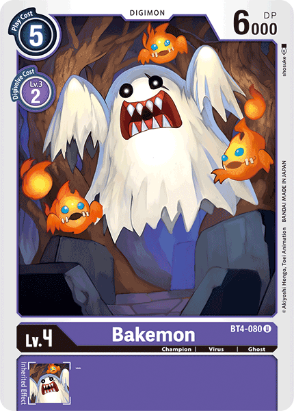 Bakemon - BT4-080 - Uncommon available at 401 Games Canada