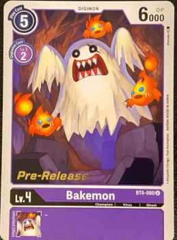 Bakemon (Prerelease Promo) - BT4-080 - Uncommon available at 401 Games Canada