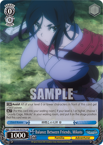 Balance Between Friends, Mikoto (Super Rare) available at 401 Games Canada