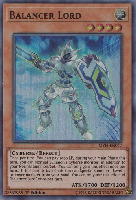 Balancer Lord - MYFI-EN047 - Super Rare - 1st Edition available at 401 Games Canada
