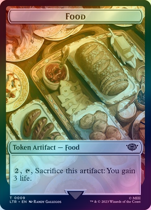 Ballistic Boulder // Food (Cheese) Token (Foil) (TLTR)