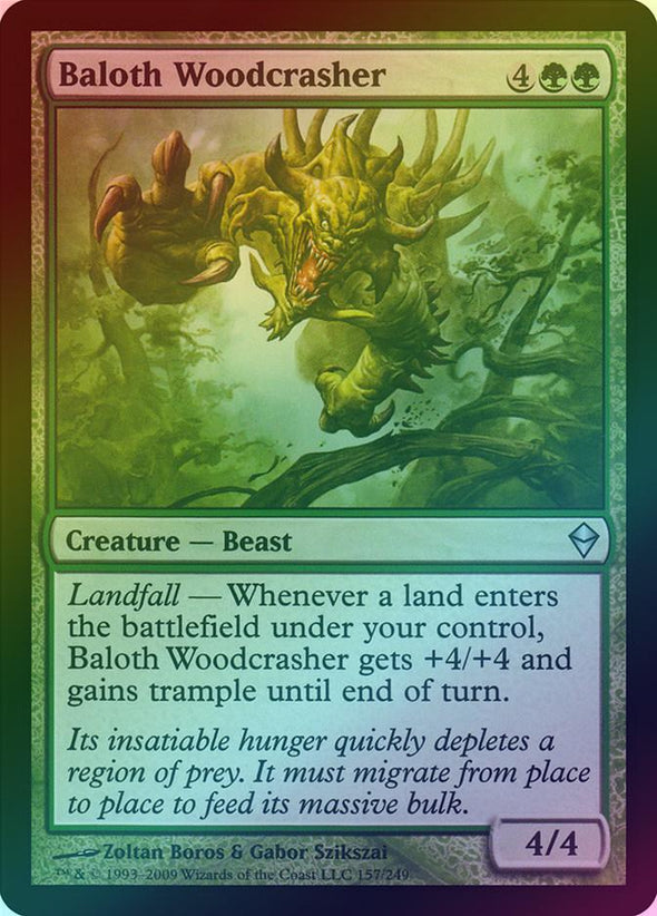 Baloth Woodcrasher (Foil) (ZEN) available at 401 Games Canada