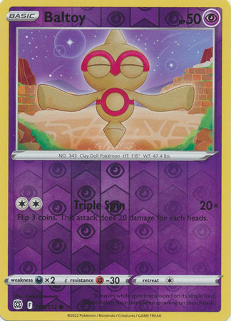 Baltoy - 058/172 - Common - Reverse Holo available at 401 Games Canada