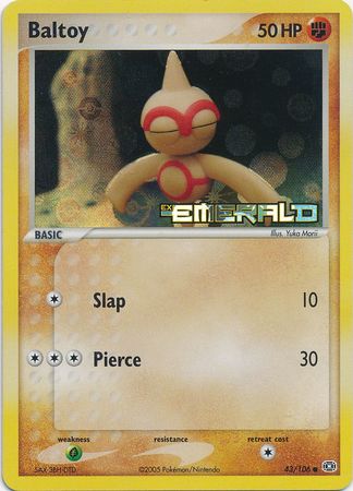 Baltoy - 43/106 - Common - Reverse Holo available at 401 Games Canada