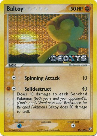 Baltoy - 53/107 - Common - Reverse Holo available at 401 Games Canada