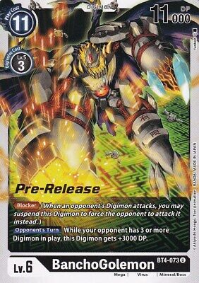 BanchoGolemon (Prerelease Promo) - BT4-073 - Uncommon available at 401 Games Canada