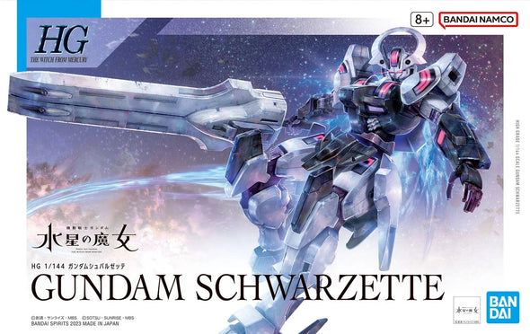 Bandai: Gunpla - HGTWFM - #25 Gundam Schwarzette 1/144 available at 401 Games Canada