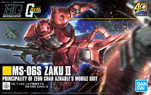 Bandai: Gunpla - HGUC - #234 MS-06S Char's Zaku II (40th Anniversary) 1/144 available at 401 Games Canada