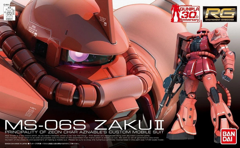 Bandai: Gunpla - RG - #02 MS-06S Char's Zaku II 1/144