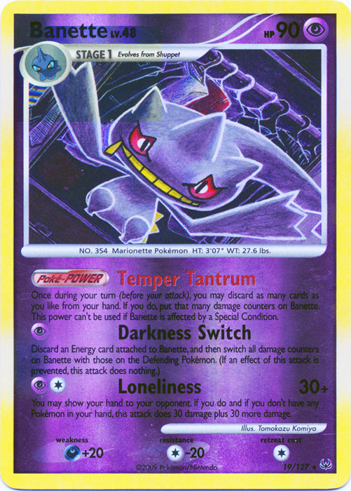 Banette - 19/127 - Rare - Reverse Holo available at 401 Games Canada