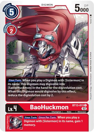 BaoHuckmon - BT13-013 - Common available at 401 Games Canada