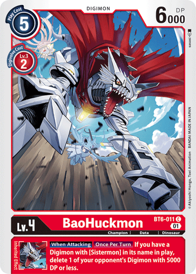 BaoHuckmon - BT6-011 - Common available at 401 Games Canada