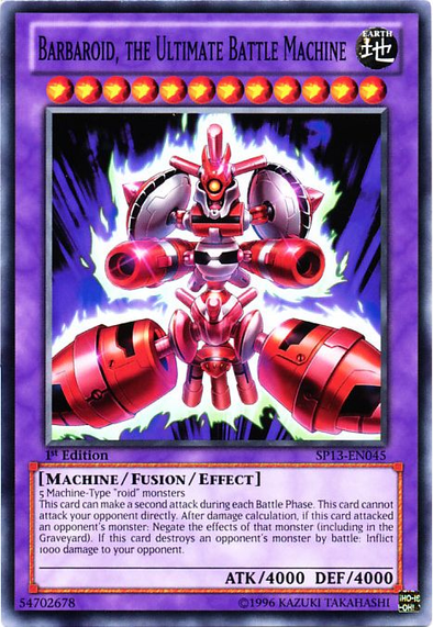 Barbaroid, the Ultimate Battle Machine - SP13-EN045 - Starfoil Rare - 1st Edition available at 401 Games Canada