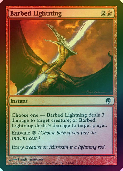Barbed Lightning (Foil) (DST) available at 401 Games Canada