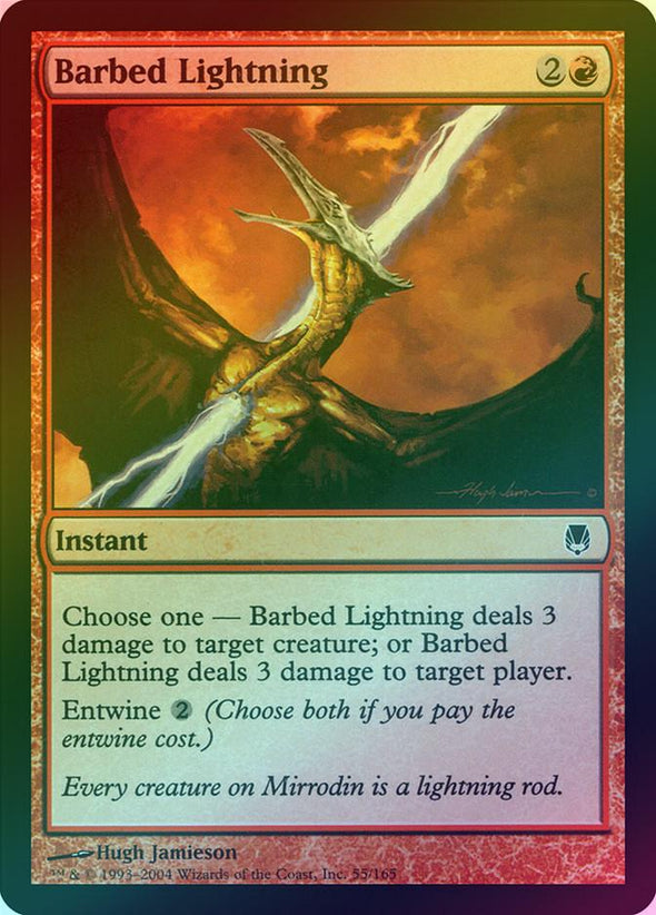Barbed Lightning (Foil) (DST) available at 401 Games Canada