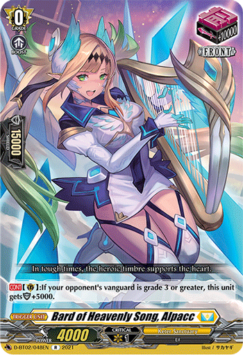 Bard of Heavenly Song, Alpacc - D-BT02/048 - Rare available at 401 Games Canada