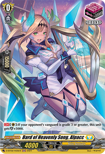 Bard of Heavenly Song, Alpacc - D-BT02/H35 - Holo Rare available at 401 Games Canada