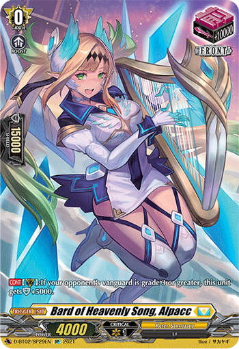 Bard of Heavenly Song, Alpacc - D-BT02/SP29 - SP available at 401 Games Canada