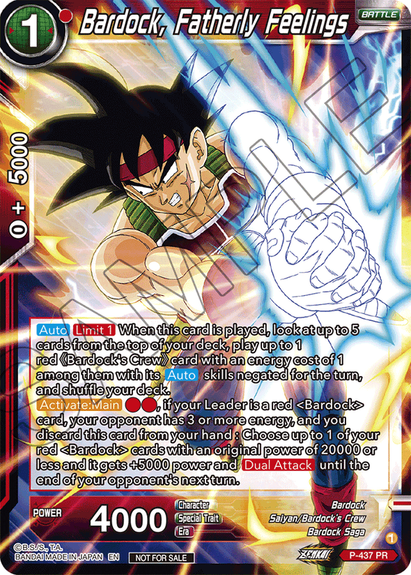 Bardock, Fatherly Feelings - P-437 - Promo available at 401 Games Canada