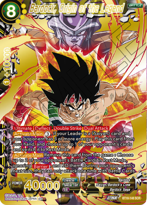 Bardock, Origin of the Legend - BT18-148 - Secret Rare available at 401 Games Canada