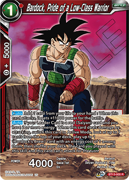 Bardock, Pride of a Low-Class Warrior - BT13-005 - Rare (FOIL) available at 401 Games Canada