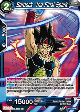 Bardock, the Final Spark - DB3-028 - Uncommon available at 401 Games Canada