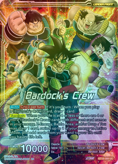 Bardock's Crew // Bardock, Inherited Will - BT18-089 - Uncommon (Foil) available at 401 Games Canada