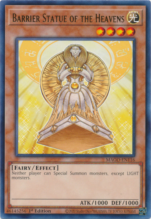 Barrier Statue of the Heavens - MAGO-EN116 - Rare - 1st Edition available at 401 Games Canada