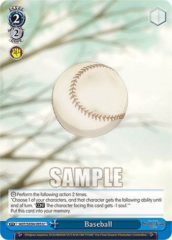 Baseball - AOT/SX04-E095 - Uncommon available at 401 Games Canada