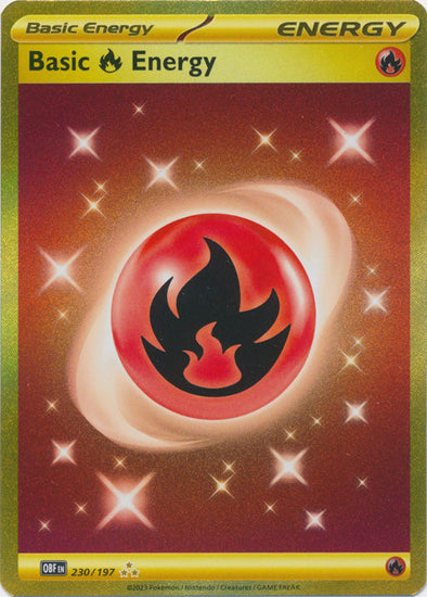 Basic Fire Energy - 230/197 - Gold Secret Rare available at 401 Games Canada