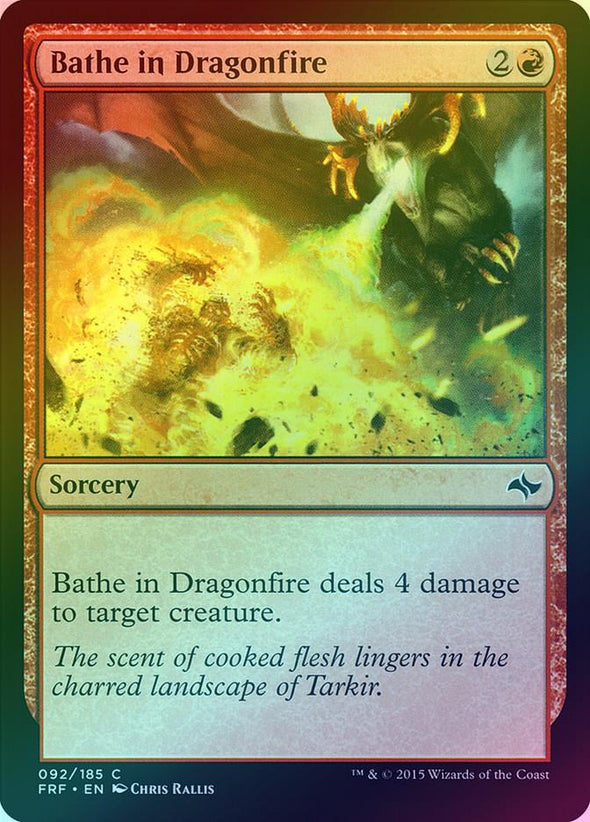 Bathe in Dragonfire (Foil) (FRF) available at 401 Games Canada