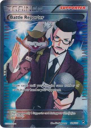 Battle Reporter - 109/111 - Full Art Ultra Rare available at 401 Games Canada