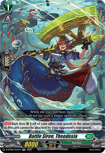 Battle Siren, Theodosia - D-BT06/034 - Double Rare available at 401 Games Canada