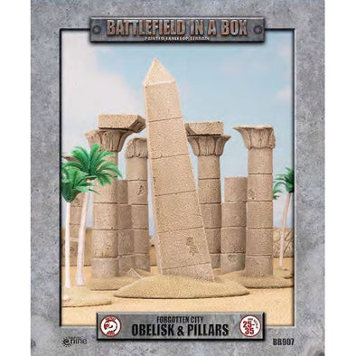 Battlefield in a Box - Forgotten City - Obelisk and Pillars available at 401 Games Canada