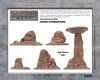 Battlefield in a Box - Mars - Badlands Pillars available at 401 Games Canada