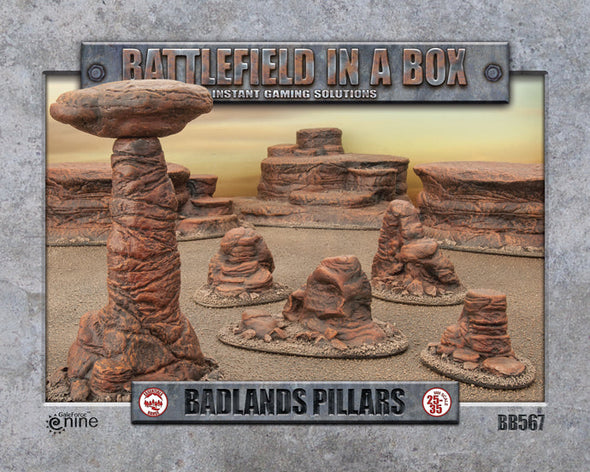 Battlefield in a Box - Mars - Badlands Pillars available at 401 Games Canada