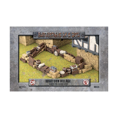 Battlefield in a Box - War-Torn Village - Sandstone Barricades available at 401 Games Canada