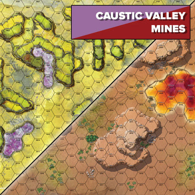 Battletech - BattleMat: Alien Worlds - Caustic Valley / Mines (Pre-Order) available at 401 Games Canada