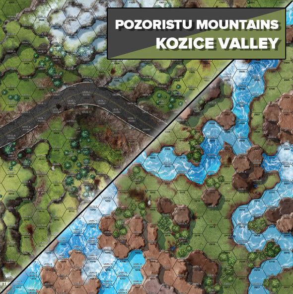 Battletech - BattleMat: Battle of Tukayyid - Pozoristu Mountains / Kozice Valley (Pre-Order) available at 401 Games Canada