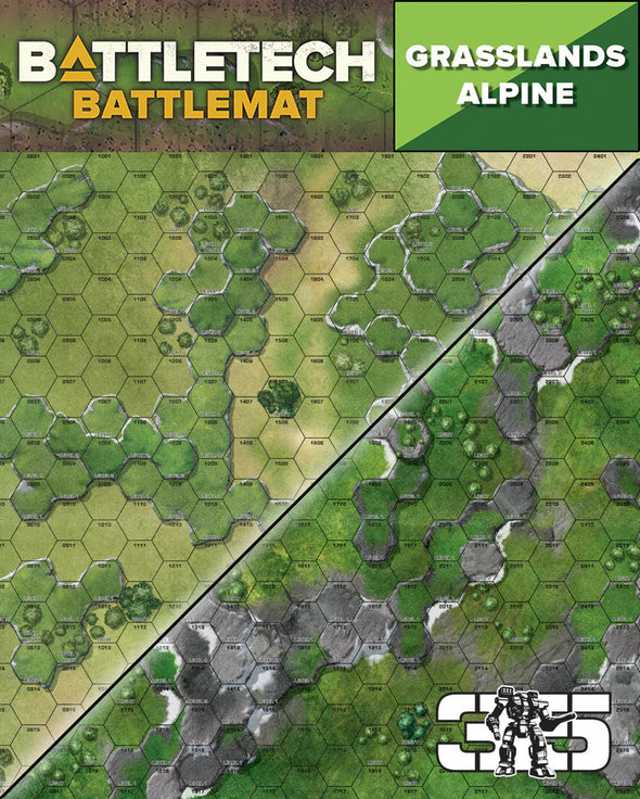 Battletech - BattleMat: Grasslands - Grasslands / Alpine available at 401 Games Canada