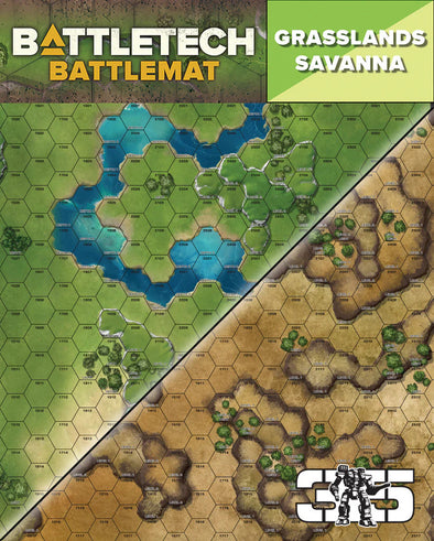 Battletech - BattleMat: Grasslands - Grasslands / Savanna available at 401 Games Canada
