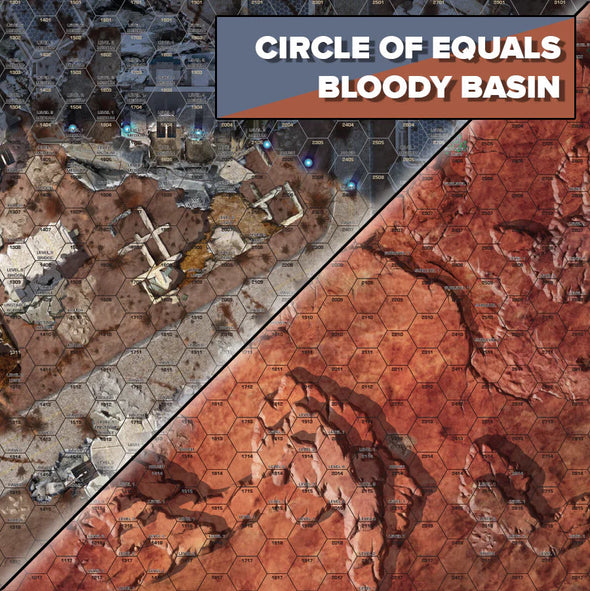 Battletech - BattleMat: Strana Mechty - Circle of Equals / Bloody Basin (Pre-Order) available at 401 Games Canada